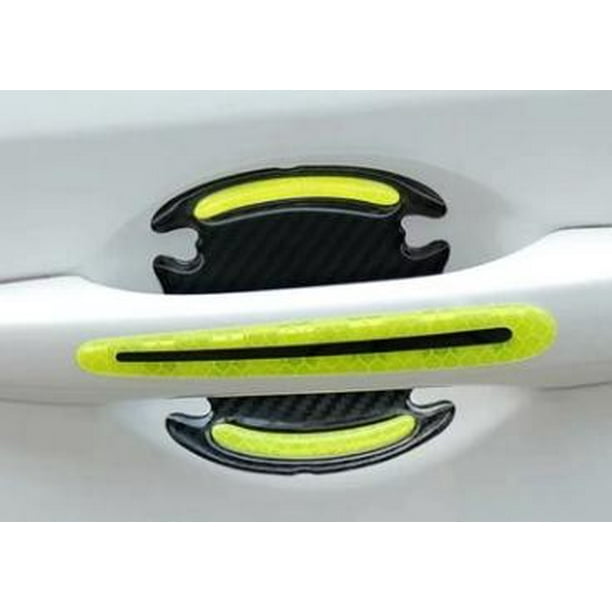 For Car Reflective Protective Tape Sticker Door Handle Strip Graphic Decals 4pcs For Car Reflective Protective Tape Sticker Door Handle Strip Graphic Decals 4pcs